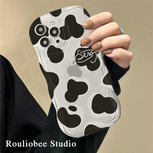 Black and white cow pattern