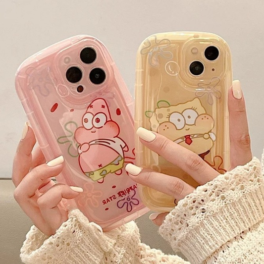 Soap case drop-proof transparent phone case protector cartoon cute