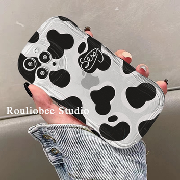 Black and white cow pattern